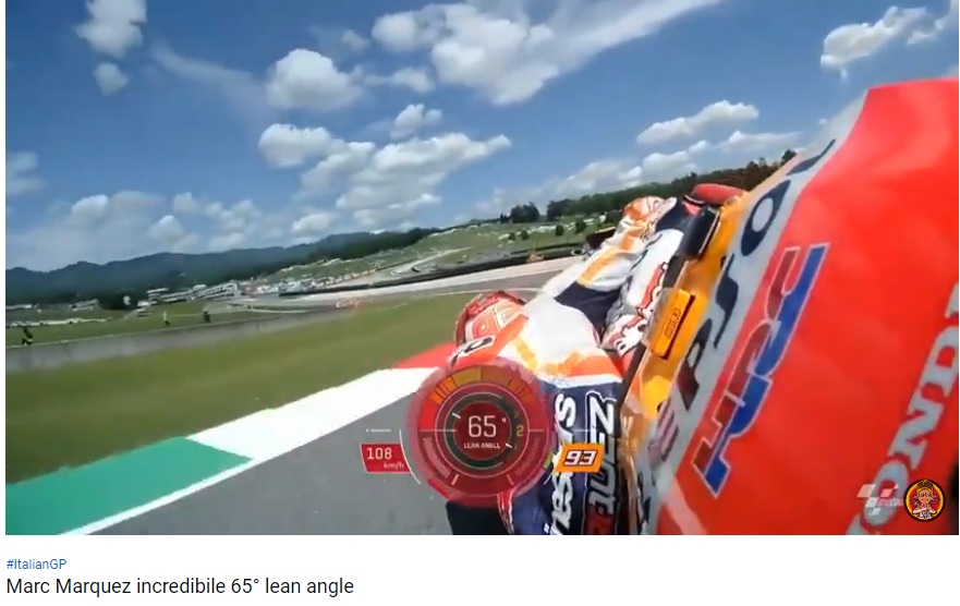 'Shoulder Down' El Diablo Mengerikan, Marc Harus Turun! 3 Lean Angle 65 marc Marquez