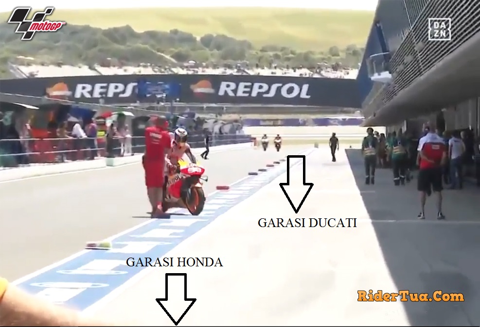 Lorenzo salah masuk garasi