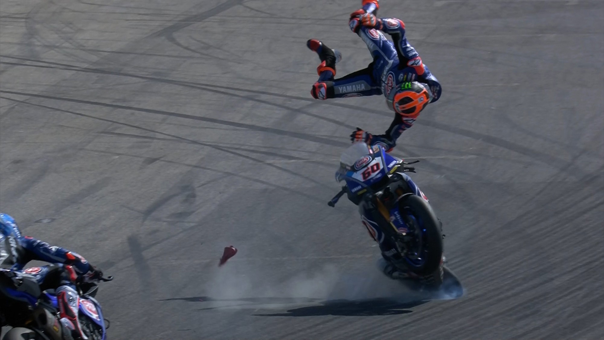 Michael van der Mark crash Misano 2019 1