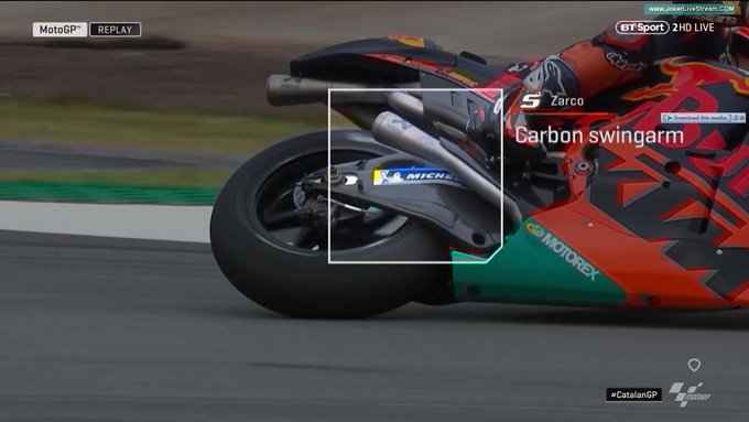 Swing arm carbon Johann zarco KTM