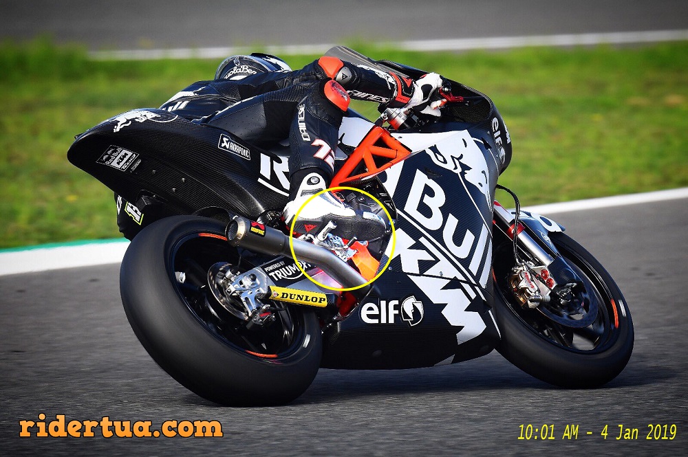 Modifikasi 2 Fungsi Tuas Rem Belakang Moto2 : Untuk Trek Lurus dan di Tengah Tikungan ! 2 2 Fungsi Tuas Rem Belakang di Trek Lurus dan di Tengah Tikungan Marco Bezzechi Red Bull KTM Tech 3