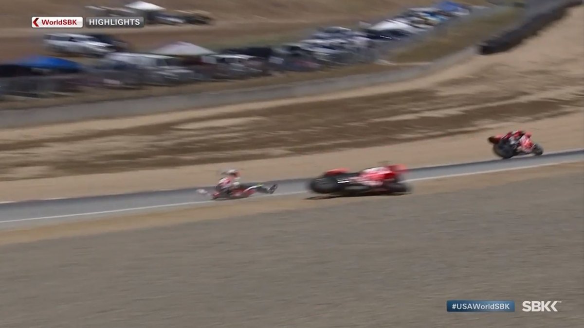 Alvaro Bautista Laguna Seca Crash 2