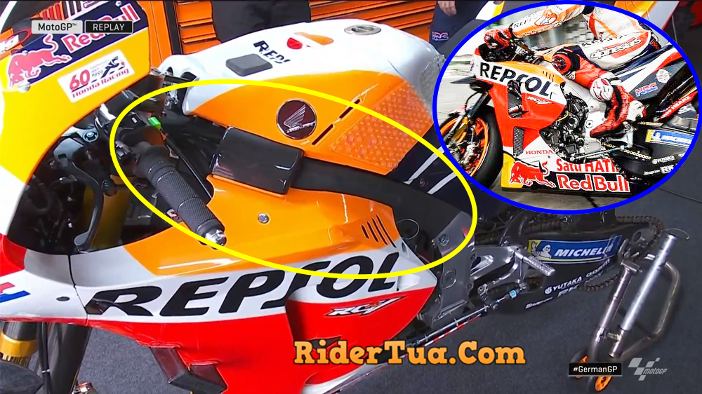 Fakta Aneh Marquez : Efek Pengereman Berbeda dengan 3 Pembalap Honda Lain ! 2 Frame Baru Marc Marquez GP Jerman