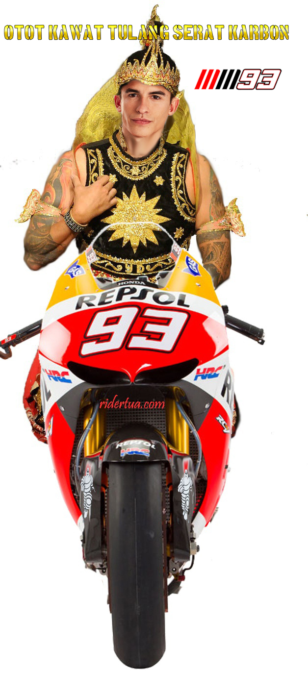 Kisah Pangeran Honda yang Diserang Ksatria Yamaha dan Suzuki di Istananya ! 3 Marc Marquez otot kawat tulang serat karbon 1