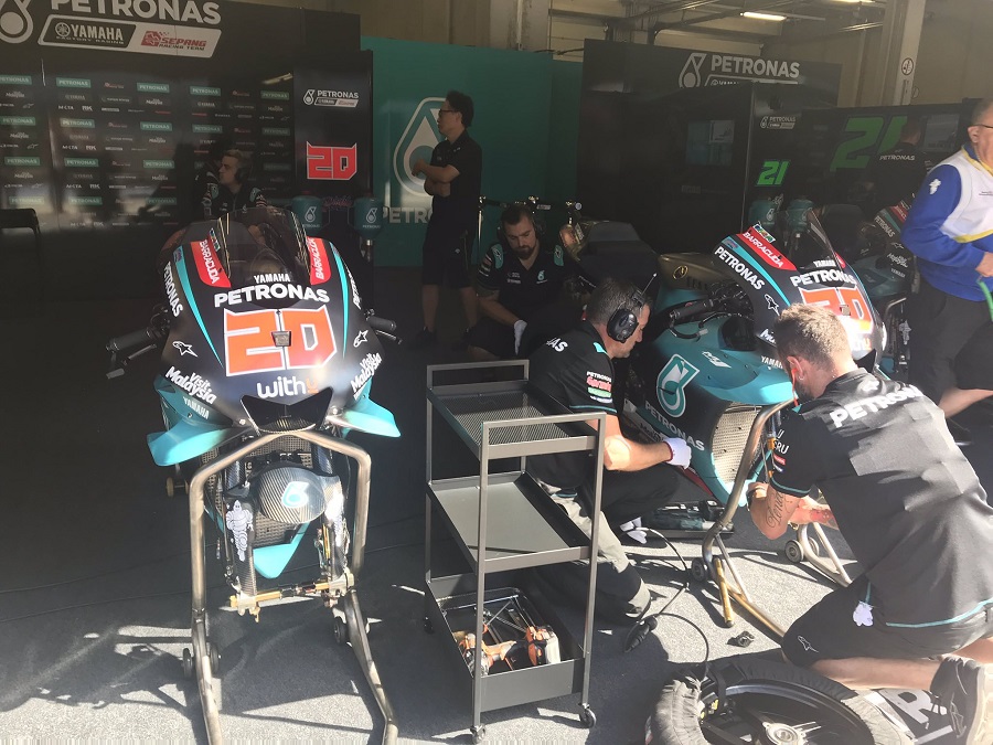 Foto-Foto FP-1 GP Austria 2019 : Penampakan Ducati Pasang Air Scoop Pendingin Rem GP19 1 Fabio Quartararo M1 Karbon Fork