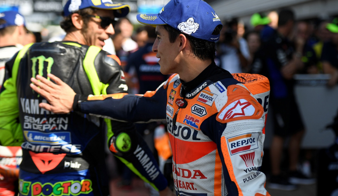 Marquez Akan Melarikan Diri di Silverstone, Lawannya Dovi Bukan Rossi atau Quartararo ! 2 Rossi Marquez