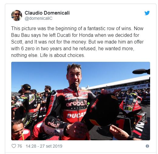 Ducati Menangis, Pembalap dan Teknisinya Dibajak Total Honda, Ribut Karena Uang ? 2 Cuitan Claudio Domenicali