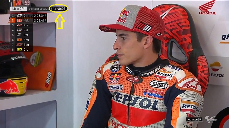 Foto-Foto Santai Marc Marquez Nonton FP3 dari Paddock Sampai Ngantuk ! 3 Foto Marquez santai FP3 Aragon 2