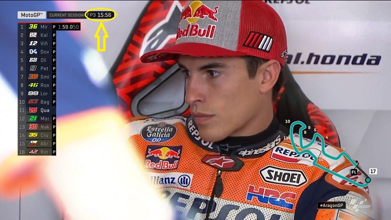 Foto-Foto Santai Marc Marquez Nonton FP3 dari Paddock Sampai Ngantuk ! 6 Foto Marquez santai FP3 Aragon 5
