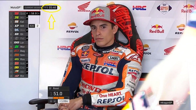 Foto-Foto Santai Marc Marquez Nonton FP3 dari Paddock Sampai Ngantuk ! 8 Foto Marquez santai FP3 Aragon 7
