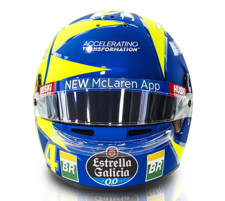 Pembalap Ini Nekat Meniru Gaya Superstar MotoGP Valentino Rossi ? 6 Lando Norris Helmet Rossi 1