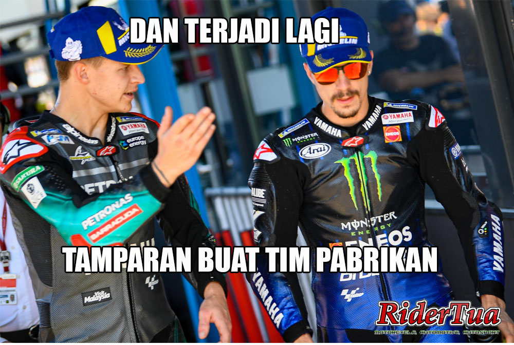 7 Rangkaian Meme MotoGP Misano 2019, Jangan Emosi ! 7 MEME TAMPARAN BUAT TIM PABRIKAN YAMAHA