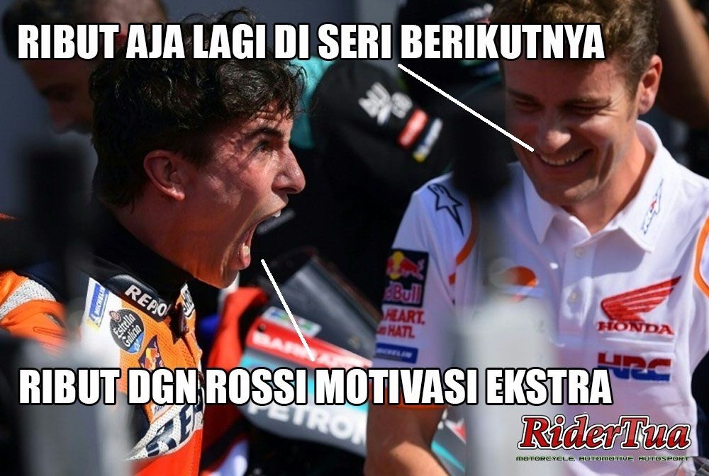 7 Rangkaian Meme MotoGP Misano 2019, Jangan Emosi ! 4 MOTIVASI EKSTRA MARQUEZ