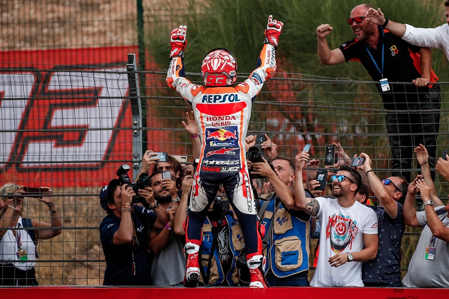 13 Kondisi Ini Marc Marquez Tahu Dia Akan Juara Dunia 2019 di GP Thailand, Walau Kalah ! 2 Marc Marquez Aragon