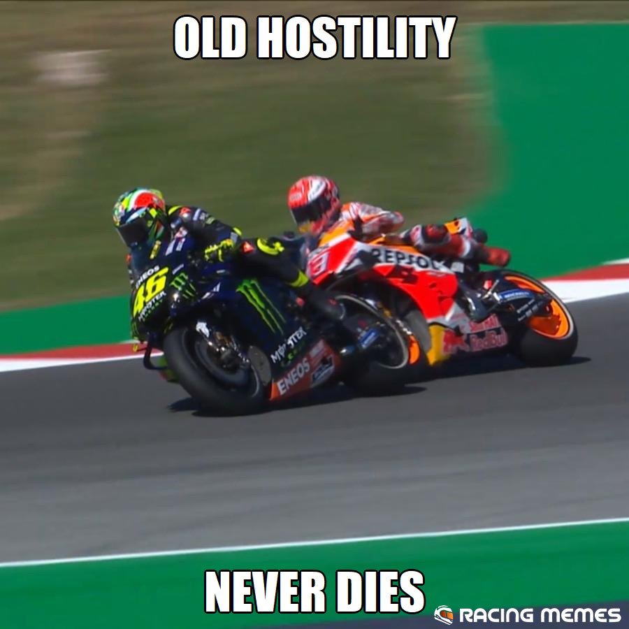 7 Rangkaian Meme MotoGP Misano 2019, Jangan Emosi ! 1 Perseteruan tiada akhir