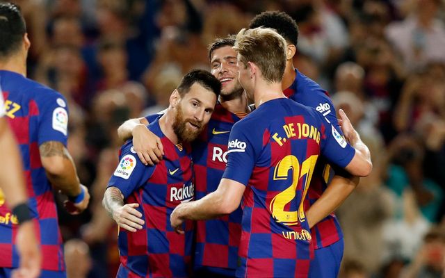 Klasemen Liga Spanyol : Real Madrid dan Barcelona Terpaut Hanya Dua Poin 2 BARCELONA SEVILLA