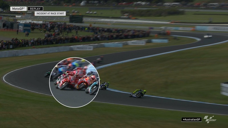 Jatuhnya Petrucci karena Menghindari Marquez ! 1 Danilo Petrucci crash