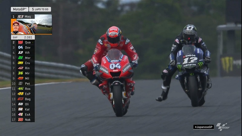 Dovi Salahkan Motor Ducati yang 'Lambat Panas' Saat Bertarung di Motegi ! 3 Dovizioso Motegi