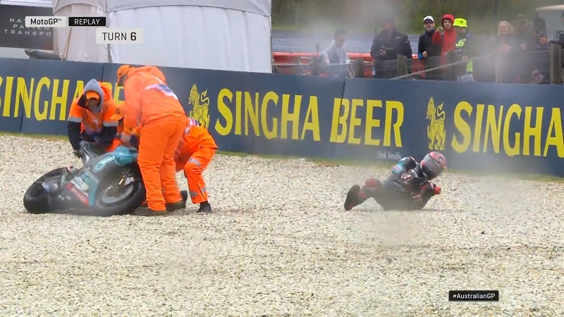 5 Momen yang Banyak Menjadi Sorotan di MotoGP Australia, Nomor 3 Memilukan ! 2 Fabio Quartararo Jatuh FP1 Australia 1