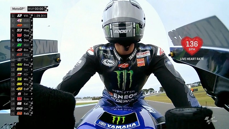 Hasil Warm-up MotoGP Australia: Vinales Tercepat, Rossi ke-11 3 Maverick Warm Up Australia