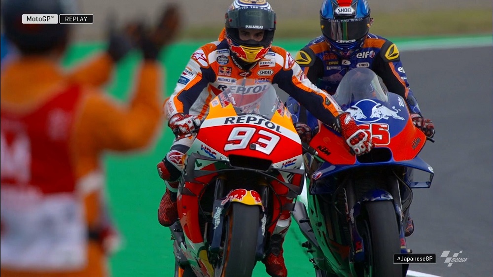 Motor Marquez Kehabisan Bensin Di MotoGP Jepang? 4 Motor Marquez kehabisan bensin 2
