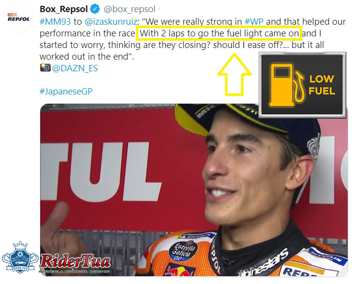 Motor Marquez Kehabisan Bensin Di MotoGP Jepang? 2 Motor Marquez kehabisan bensin