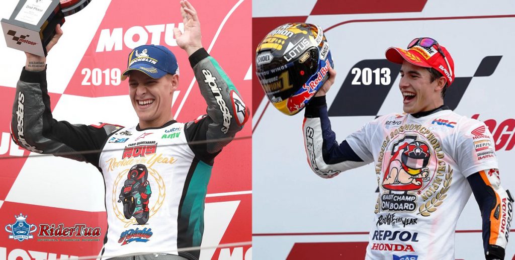 Quartararo 13 Hari Lebih Muda dari Marquez Raih Gelar 'Rookie of The Year' di Motegi ! 1 Quartararo 13 Hari Lebih Muda dari Marquez Raih Gelar Rookie of The Year