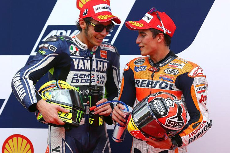 Ayo Tebak Siapa yang Lebih Mirip Messi, Rossi atau Marquez? 3 Valentino Rossi Marc Marquez 1