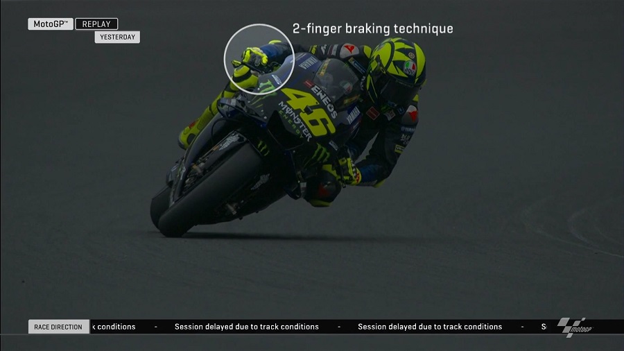 Ini Alasan Rossi Kenapa Start Posisi 10 Kualifikasi GP Jepang 3 Valentino Rossi Two Finger braking techniques Japan motogp