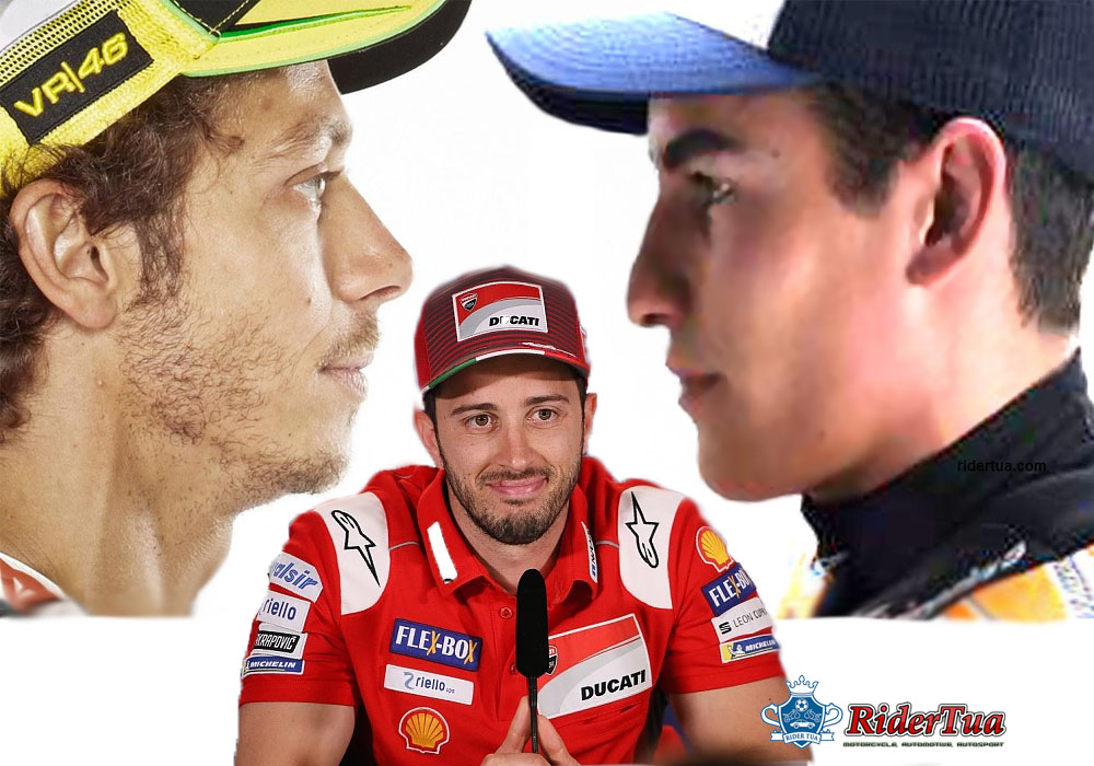 Dovizioso: Valentino Rossi Membuat Marc Marquez Tidak Bisa Tenang 1 Valentino Rossi vs Marc Marquez