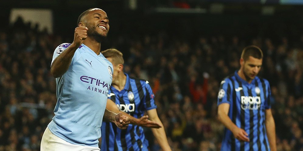 Manchester City Vs Atalanta 5-1, Raheem Sterling Cetak Hat-trick 1 raheem sterling hat trick