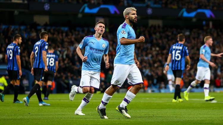Hasil Liga Champions : Man City, Spurs dan PSG Panen Gol, Madrid dan Juventus Menang Tipis 1 sergio aguero manchester city vs atalanta
