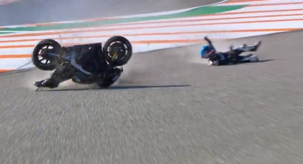 Baru 8 Lap Alex Marquez Mencicipi RC213V Sudah Crash di T-10 Valencia! 1 Alex Marquez jatuh 1