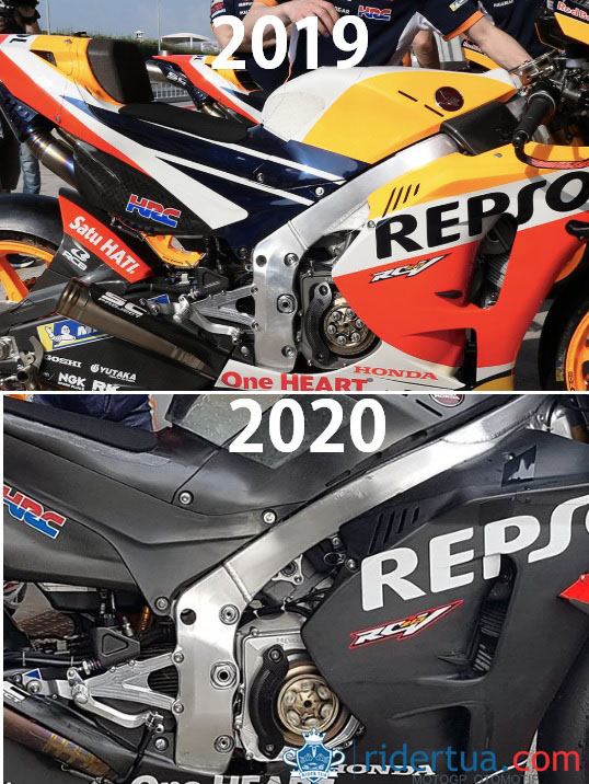 Frame Honda Menunjukkan Power Mesin RC213V 2020 Lebih Besar Lagi? 4 Frame Honda RC213V 2020