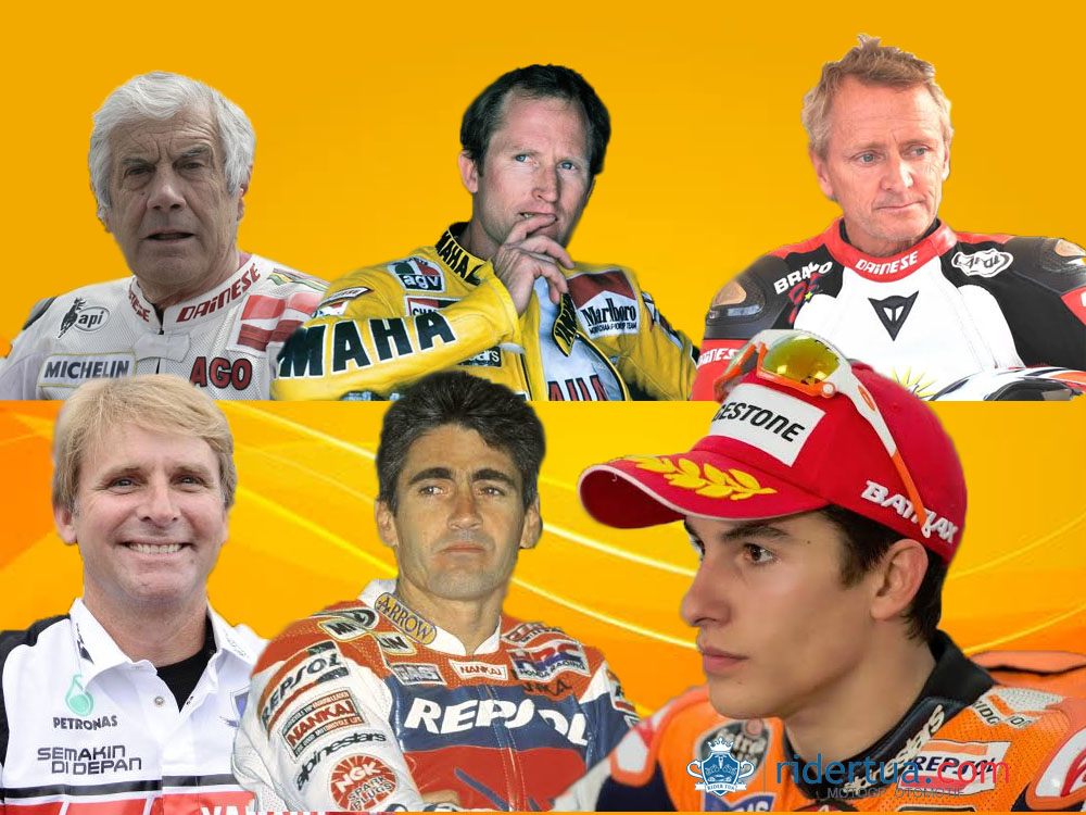 Giacomo Agostini: Jika Ducati Ingin Juara Harus Izin Marquez Dulu ! 3 Giacomo Agostini Kenny Roberts Kevin Schwantz Wayne Rainey Mick Doohan Marc Marquez