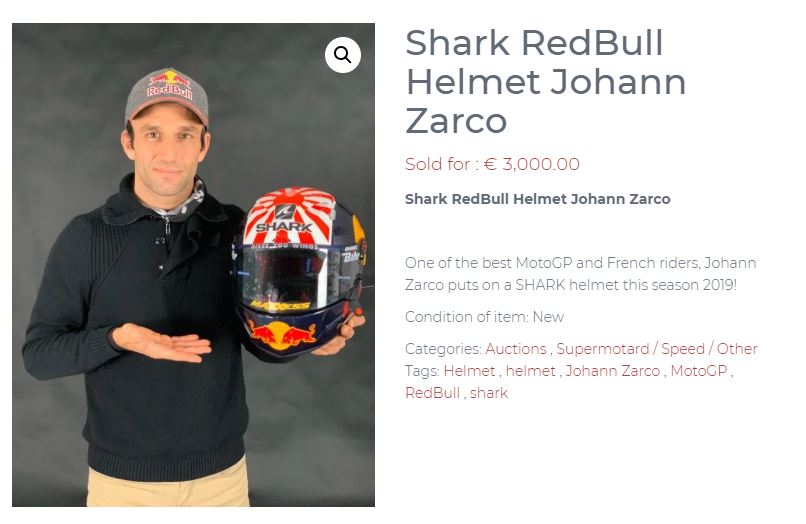 Lelang Helm Johann Zarco 1