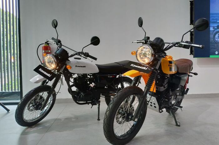 kawasaki w175tr putih kuning
