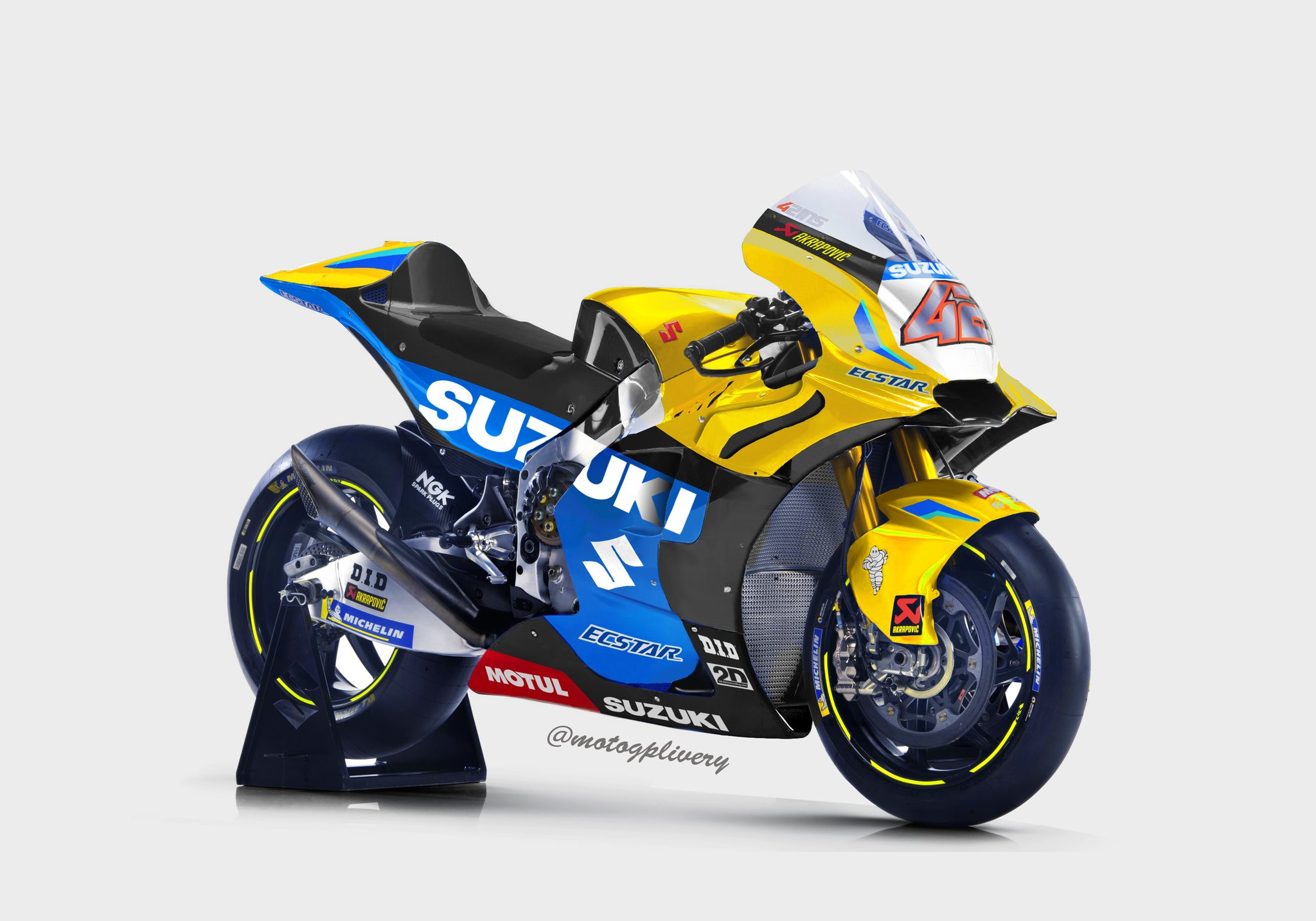 Ketika Livery Suzuki Motocross Nempel di Suzuki GSX-RR MotoGP, Bagaimana Menurutmu? 4 Suzuki GSX RR MX Version