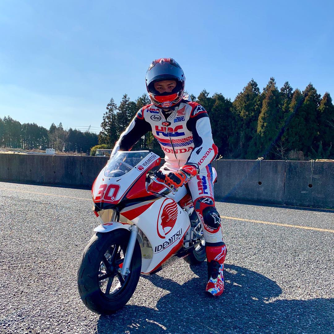 Latihan Pertama Takaaki Nakagami dengan Honda NSF100 Setelah Operasi 1 Takaaki Nakagami 2