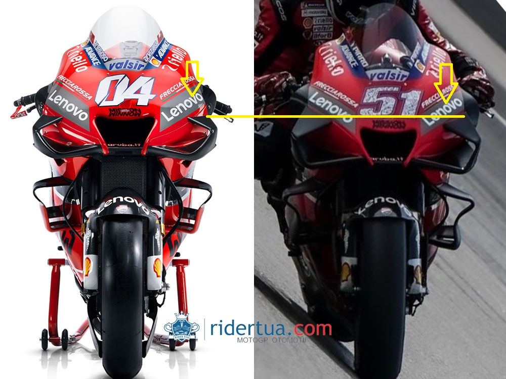Bukti Dukungan Ducati, Zarco Memakai Mesin Ducati GP19 Namun Berbaju GP20 4 Ducati GP20 aerowinglet baru