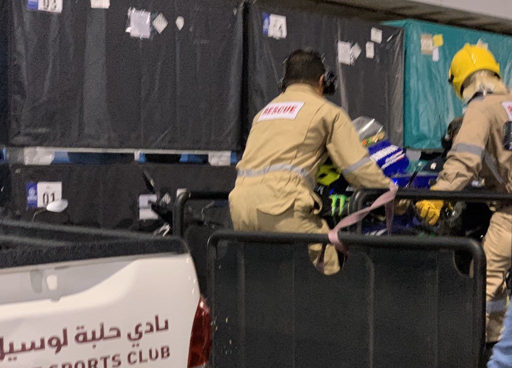 Valentino Rossi Khawatir dengan 'Race Pace' di Balapan Seri Pertama Qatar 3 Rossi jatuh di Qatar