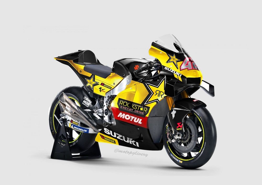 Ketika Sponsor Utama Suzuki MotoGP Minuman Energi 3 suzuki gsxrr rockstar energy drink motogp