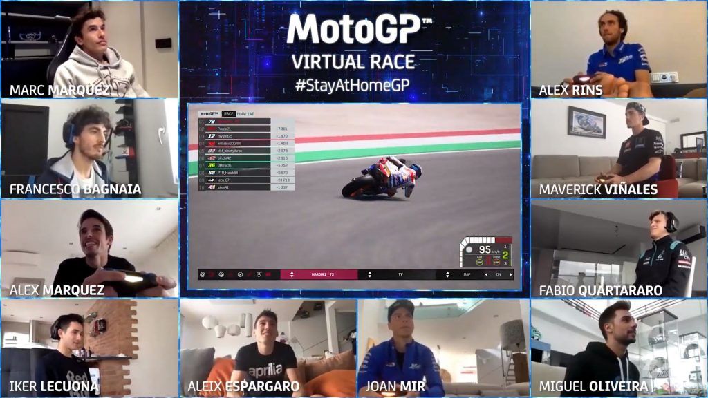 Bahkan Ketika Balapan di Dunia Maya, Quartararo Jago Kualifikasi Tapi KO di Race! 1 virtual MotoGP