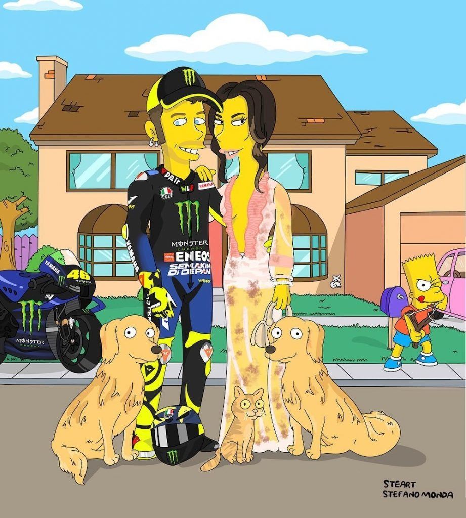 Valentino Rossi- Bart Simpson