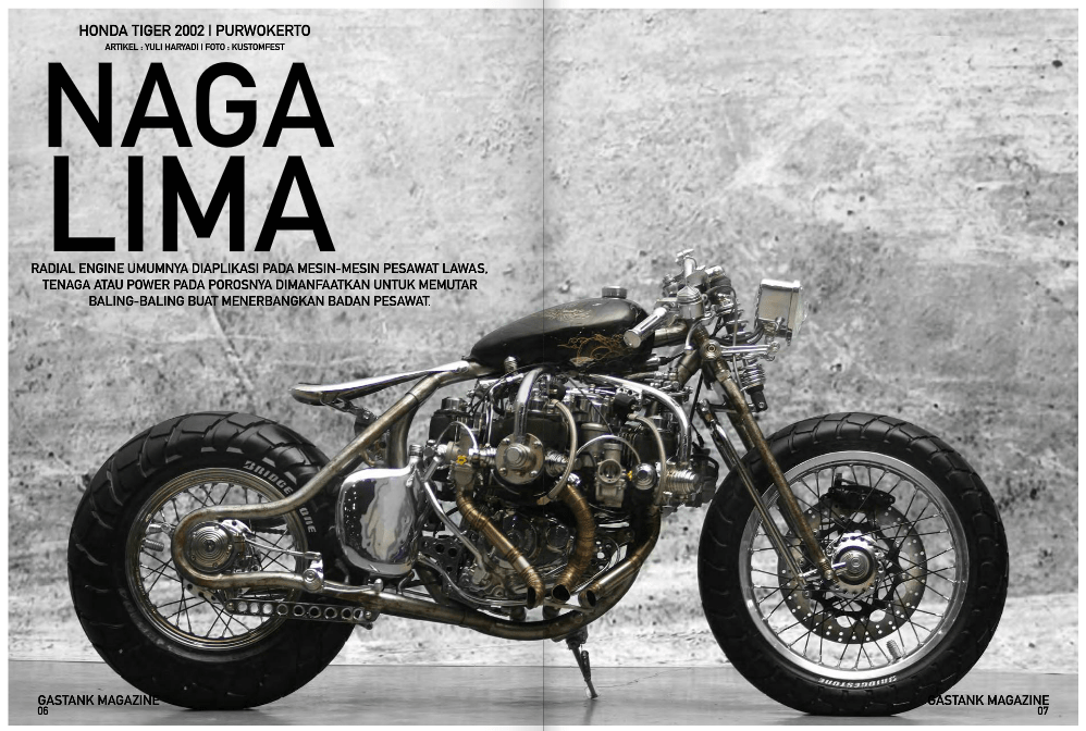 naga lima modofikasi motor radial horisontal