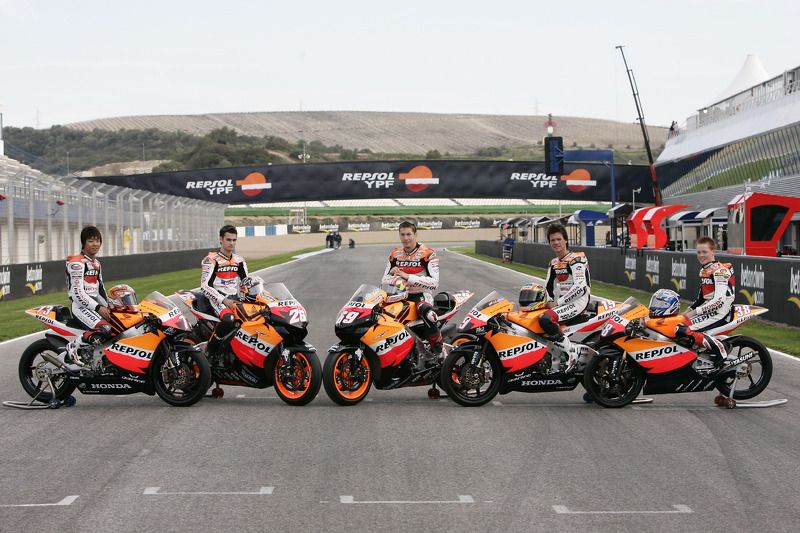 Dani Pedrosa Pembalap 'Besar' yang Bernasib 'Mungil' 1 Dani Pedrosa-Nicky Hayden- Sebastian Porto-Shuhei Aoyama - Bradley Smith