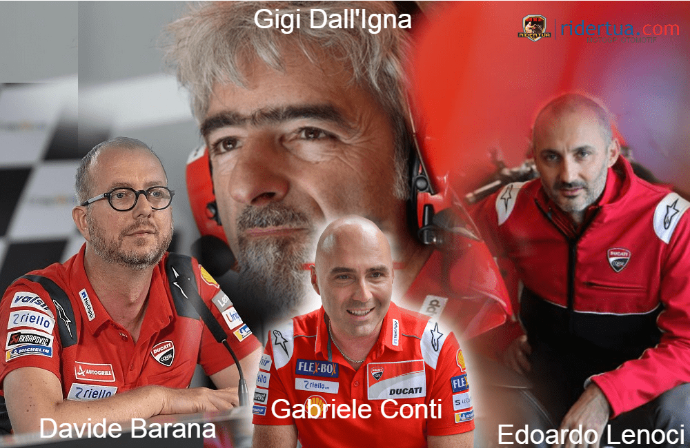 Ducati Tim yang Paling Terpengaruh Akibat Batasan Pengembangan Motor 1 Davide Barana - Gabriele Conti- Edoardo Lenoci - Gigi Dall'Igna - Ducati -MotoGP