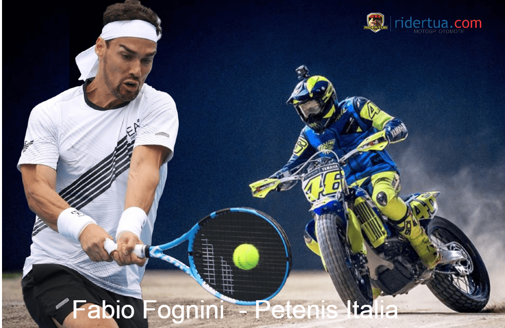 Istimewa! Jauh-jauh dari Rumah, Juara Tenis Italia Ini Datang Hanya untuk Melihat Rossi Nge-drift 1 Fabio Fognini - Petenis Italia- Valentino Rossi
