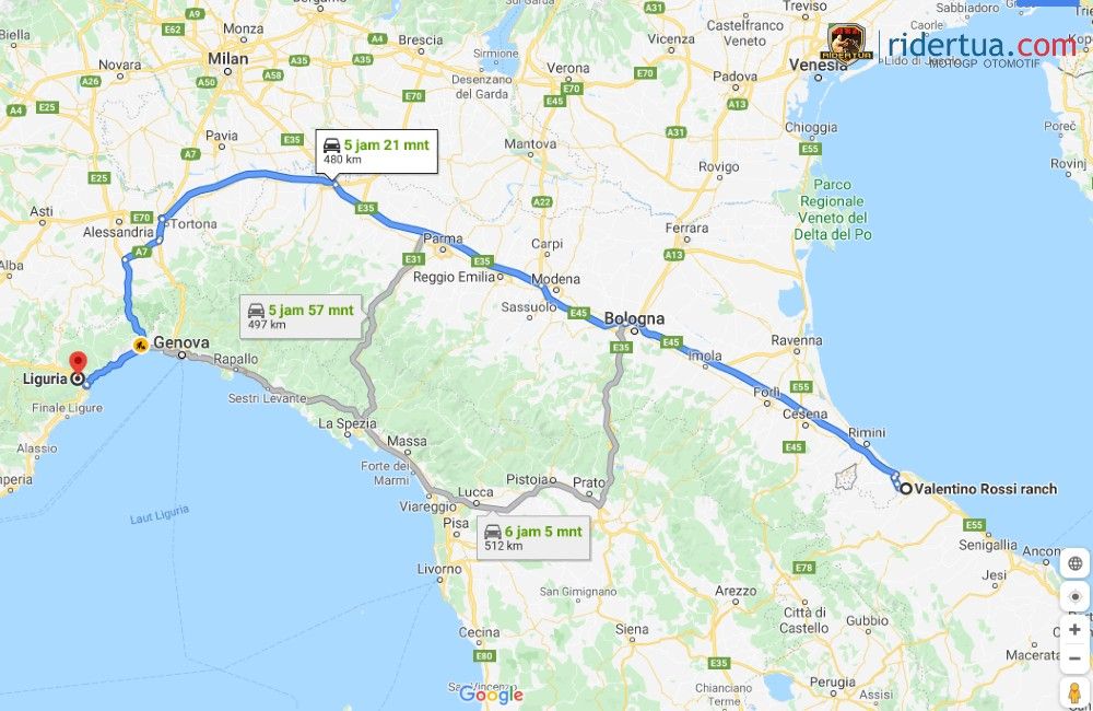 Istimewa! Jauh-jauh dari Rumah, Juara Tenis Italia Ini Datang Hanya untuk Melihat Rossi Nge-drift 2 Liguria to Valentino Rossi Ranch Italy