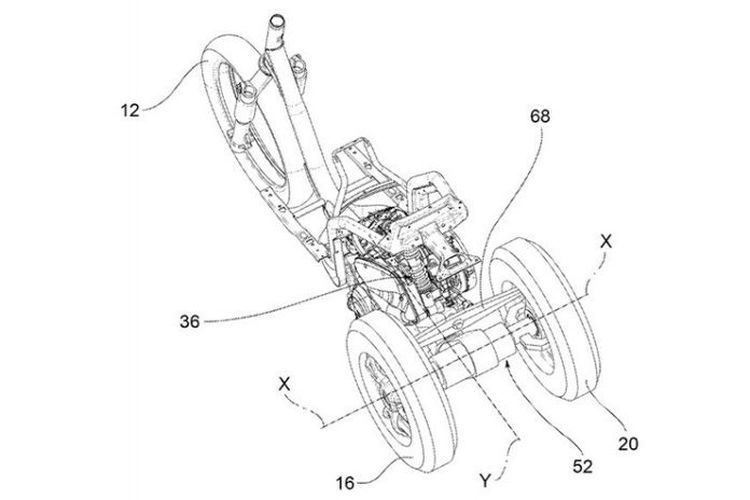 Piaggio Patenkan Teknologi Motor Tiga Roda Lainnya ? 3 piaggio three wheeler patent